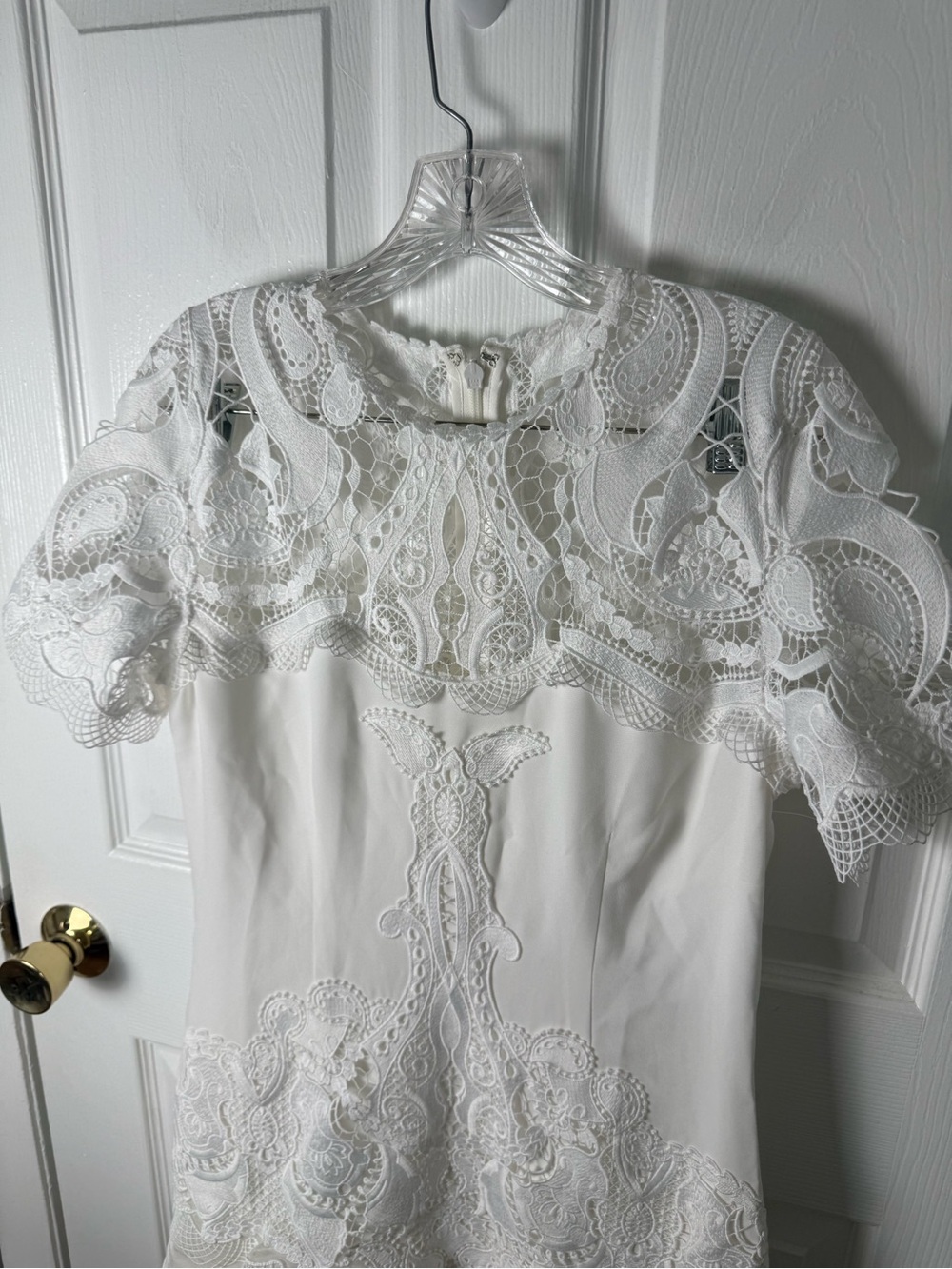 Simkhai Signature Paislee Dress in White 10 - Picture 4 of 7